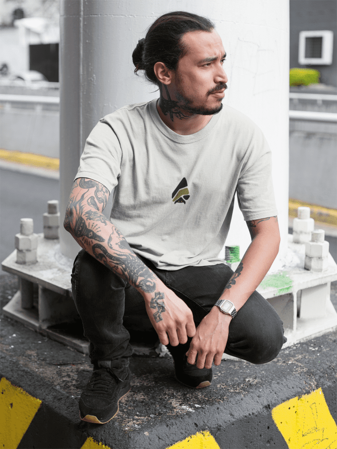 tattooed man Olive